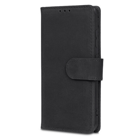 Samsung A56 - Charcoal Gray - Leather Book Case