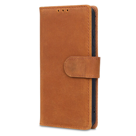 Samsung A56 - Sienna Brown - Leather Book Case