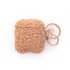 AirPods 1 &amp; 2 - Bruin - Schokbestendig Teddy Furr Cover met Ring &amp; Sleutelhanger_