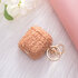 AirPods 1 &amp; 2 - Bruin - Schokbestendig Teddy Furr Cover met Ring &amp; Sleutelhanger_